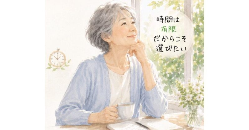 時間を大事にするシニア女性