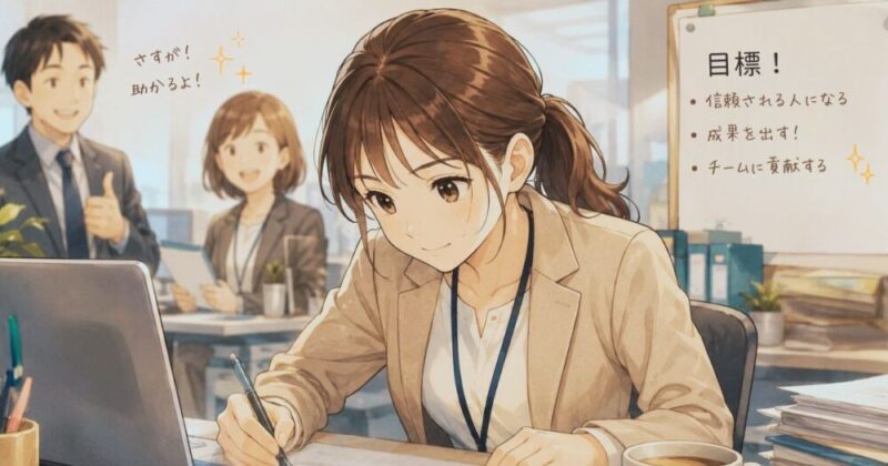 一生懸命働く女性